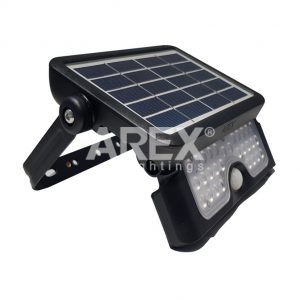 Arex Solar Floodlight Led Black- AR-SFL-5W